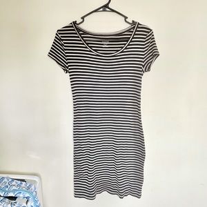 Mossimo Supply Co Black + White T Shirt Dress